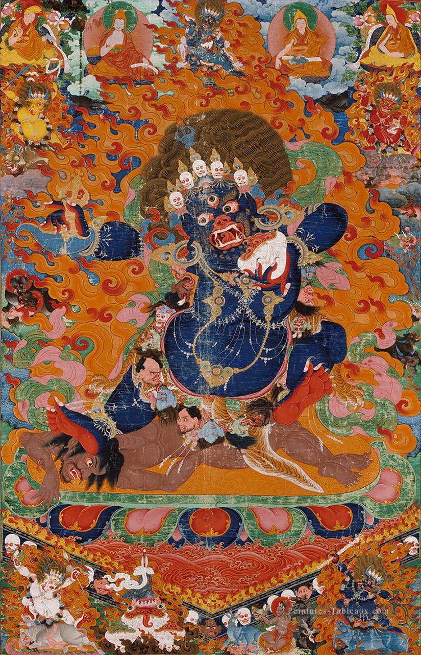 Yamantaka destroyer du Dieu de la mort bouddhisme tibétain Peintures à l'huile